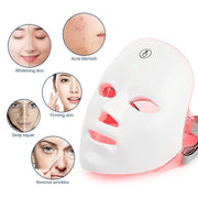 Wireless LED Facial & Neck Mask — Tighten, Rejuvenate & Glow