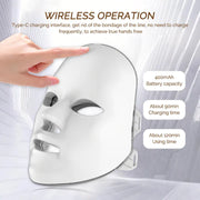 Wireless LED Facial & Neck Mask — Tighten, Rejuvenate & Glow