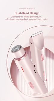 Luxe Electric Razor for Women – Painless Facial, Bikini & Body Hair Trimmer