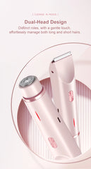 Luxe Electric Razor for Women – Painless Facial, Bikini & Body Hair Trimmer