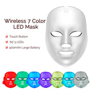Wireless LED Facial & Neck Mask — Tighten, Rejuvenate & Glow