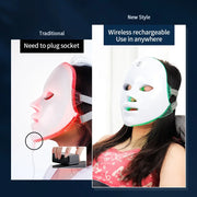 Wireless LED Facial & Neck Mask — Tighten, Rejuvenate & Glow