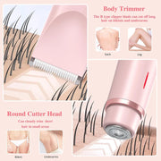 Luxe Electric Razor for Women – Painless Facial, Bikini & Body Hair Trimmer