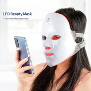 Wireless LED Facial & Neck Mask — Tighten, Rejuvenate & Glow