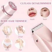 Luxe Electric Razor for Women – Painless Facial, Bikini & Body Hair Trimmer