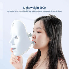 Wireless LED Facial & Neck Mask — Tighten, Rejuvenate & Glow